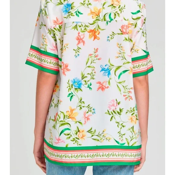 WAYF Carmen Floral Print Camp Shirt + matching shorts - Picture 4 of 10